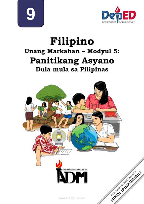 matiwasay na lipunan drawing grade 9|Unang Markahan Modyul 1: Tulong sa Bayan, Isulong .